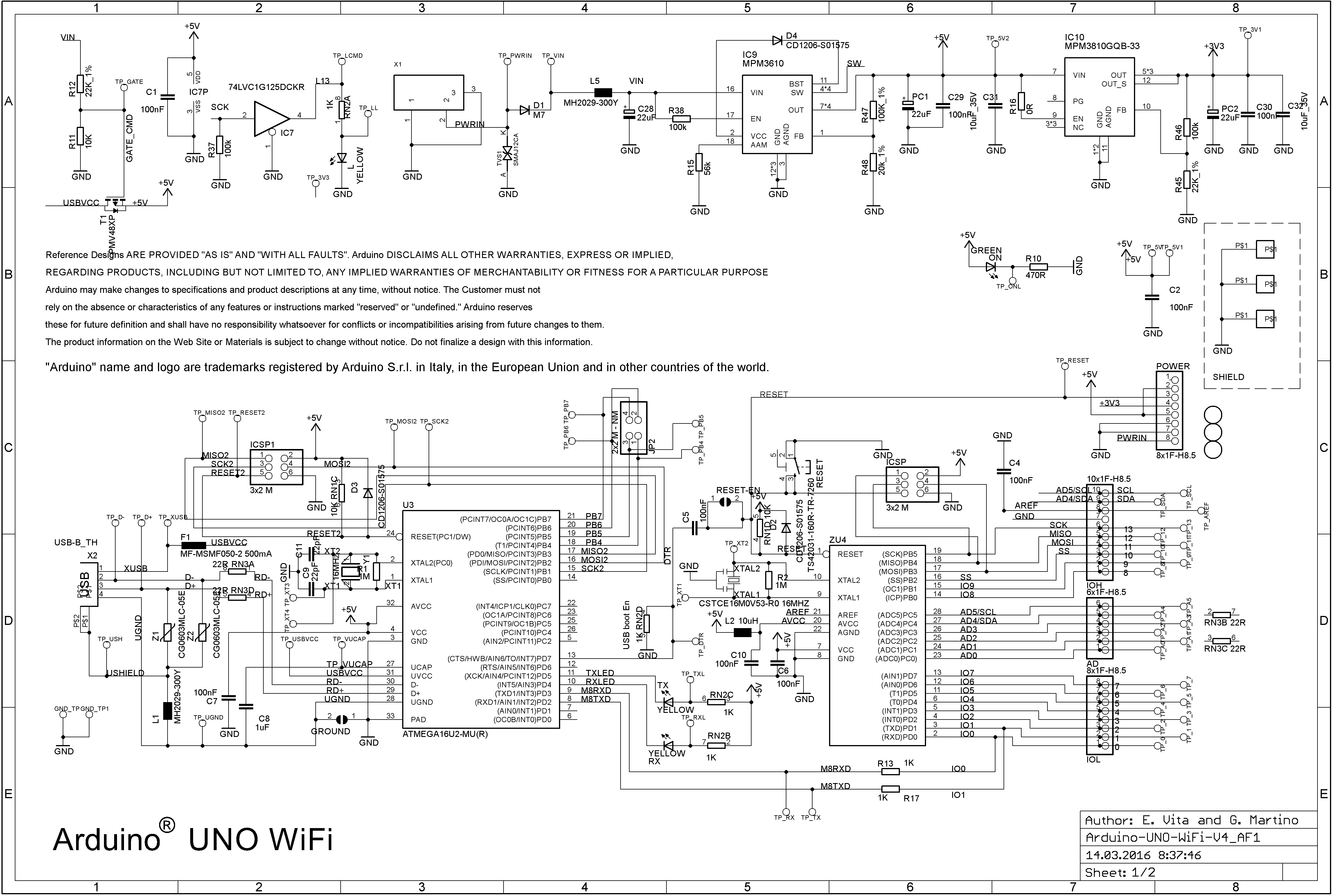 Arduino Uno Wifi распиновка схема подключения и программирование