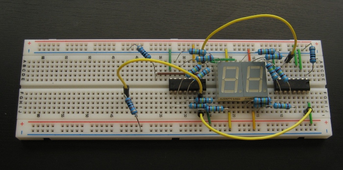 Форум РадиоКот • Просмотр темы - 7 сегментный индикатор + 74hc + atmega 8